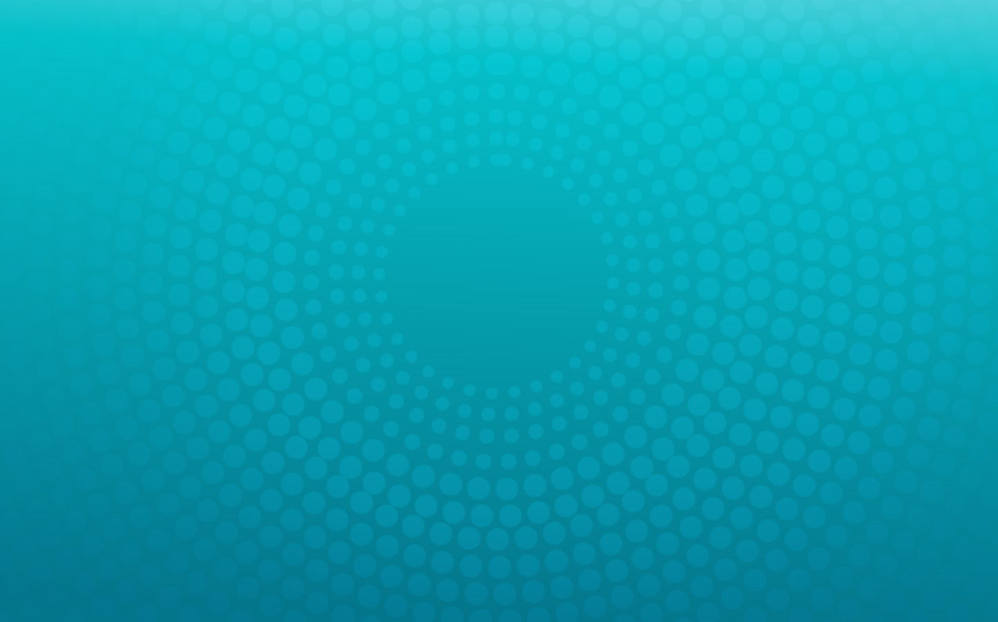 Teal background with polka dots in a radial